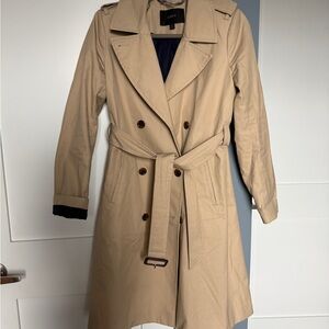 J. Crew Collection Khaki Trench Coat